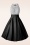 Vintage Diva  - The Maria Grazia Swing Dress in Black and White 5