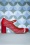 Nemonic - Charol leather Mary Jane Pumps in red 2
