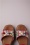 Nemonic - Aruba Leather Platform Sandals in rood en multi 2