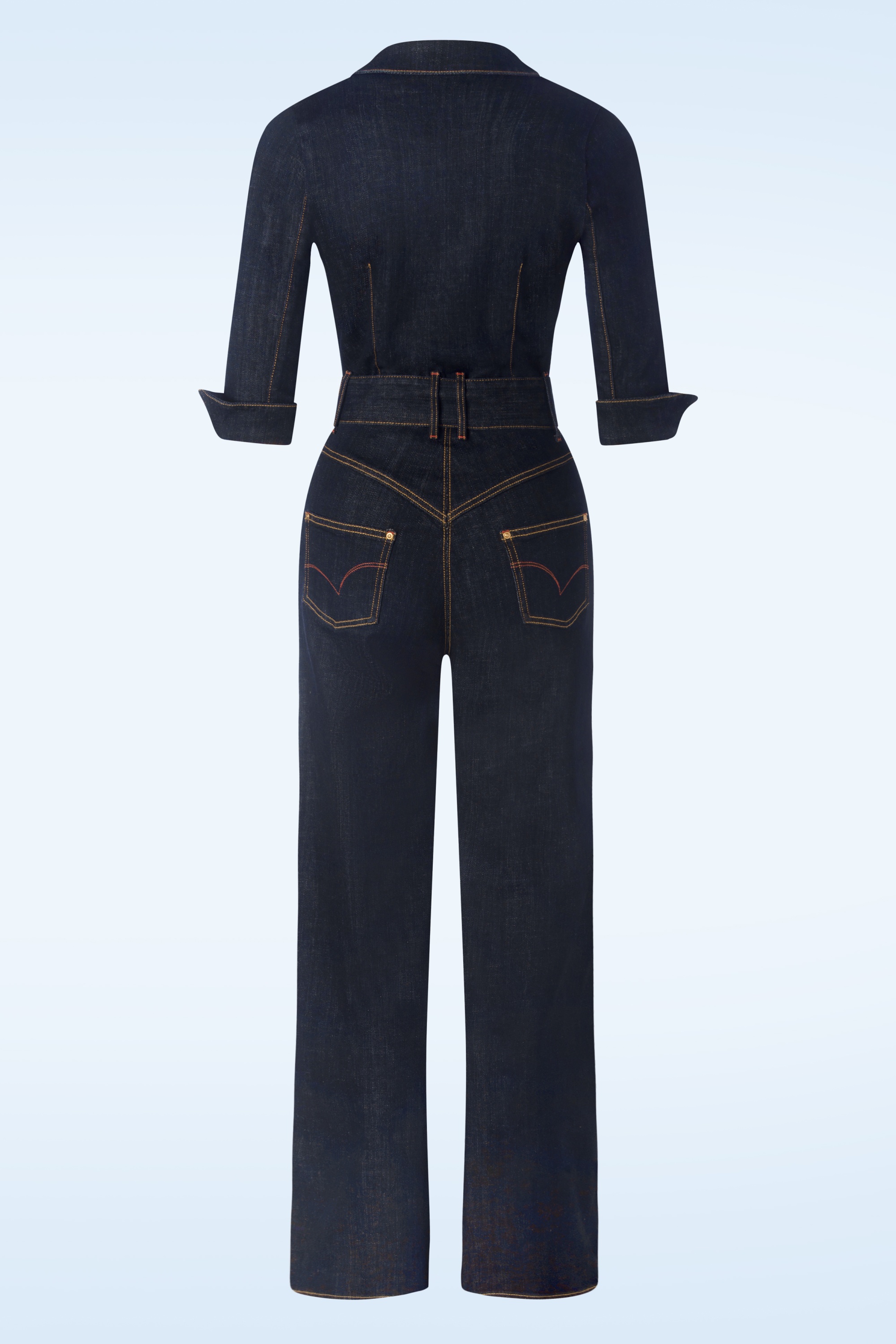 Rock-a-Booty - Audrey jumpsuit in donker denim 5