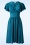 Vintage Chic for Topvintage - Robe corolle Sadie en bleu sarcelle
