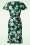 Vintage Chic for Topvintage - Katie Floral pencil jurk in groen 2
