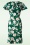 Vintage Chic for Topvintage - Katie Floral pencil jurk in groen