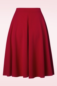 Vintage Chic for Topvintage - 50s Sheila Swing Skirt in Lipstick Red 2