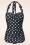 Esther Williams - 50s Classic Polkadot One Piece Swimsuit in Black and White 2