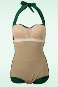 Esther Williams - 50s Classic Fifties One Piece Swimsuit in Green 8
