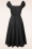 Collectif Clothing - 50s Dolores Doll Swing Dress in Black 5
