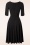 Collectif Clothing - 50s Trixie Doll Swing Dress in Black 4