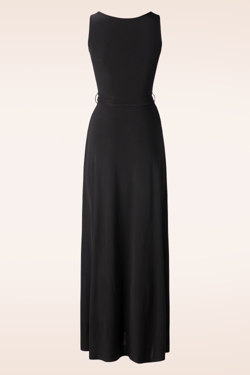 Vintage Chic for Topvintage - Zoë Maxi Dress in Black  2