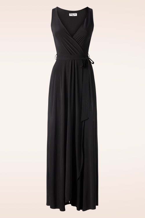 Vintage Chic for Topvintage - Zoë Maxi Dress in Black 