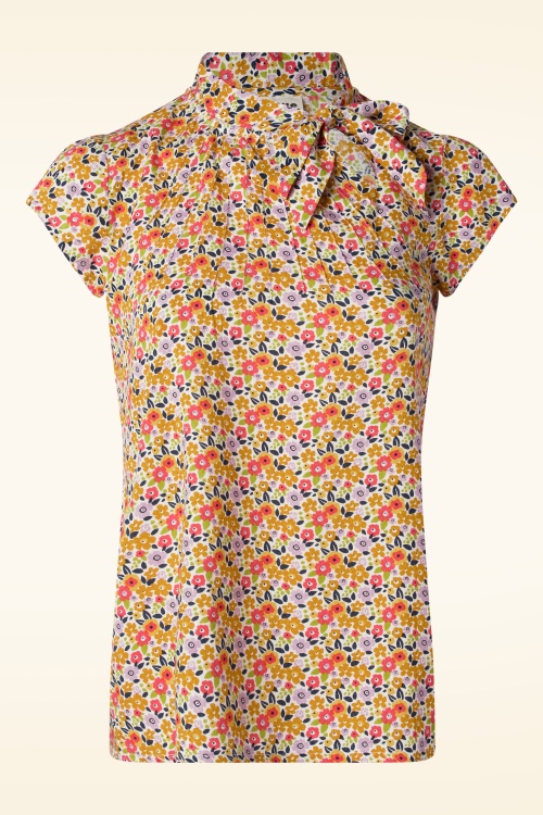 Circus - Anna Lima Flower top in blauw