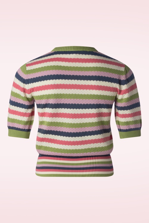 Circus - Knitted Waffle top in multi 2