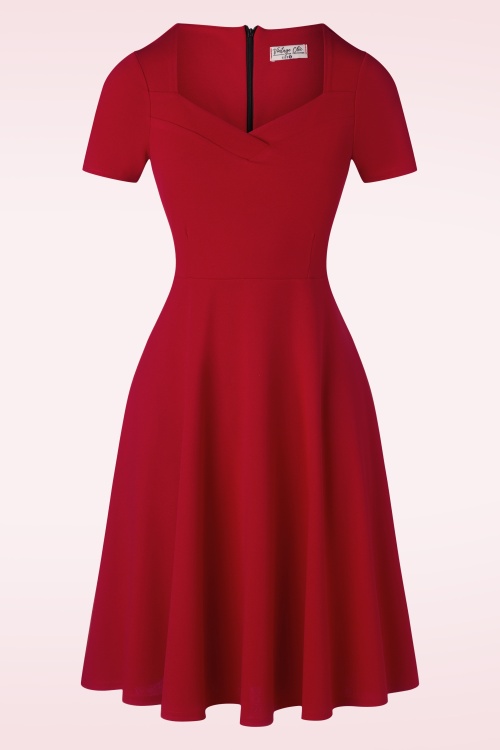 Vintage Chic for Topvintage - Catrice Swing Kleid in Lippenstift Rot