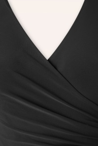 Vintage Chic for Topvintage - Layla gekruiste jurk in zwart 5
