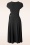 Vintage Chic for Topvintage - Layla gekruiste jurk in zwart 4