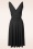 Vintage Chic for Topvintage - Grecian Cherry jurk in zwart