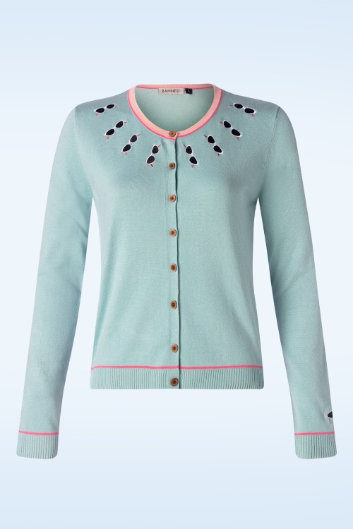 Banned Retro Summer Shade Chic Cardigan in Mint | Shop at Topvintage