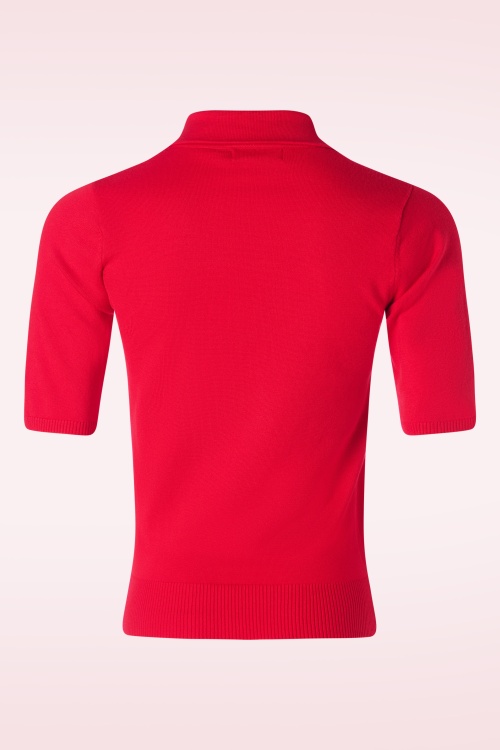 Banned Retro - Bow Delight Jumper in rood 2