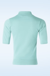Banned Retro - Bow Delight Jumper in Pastel Blue 2