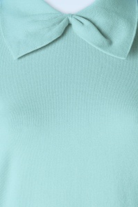Banned Retro - Bow Delight Jumper in Pastel Blue 3