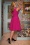 Glamour Bunny - The Harper swing jurk in telemagenta roze 2