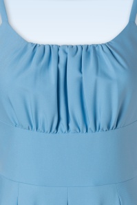 Glamour Bunny - Lois Swing Dress in Baby Blue 5