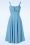 Glamour Bunny - Lois Swing Dress in Baby Blue 3