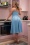 Glamour Bunny - Lois swing jurk in babyblauw 2
