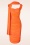 Glamour Bunny - Marigold Pencil Dress in Orange 3