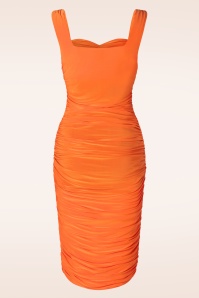 Glamour Bunny - Marigold Etuikleid in Orange 5