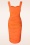 Glamour Bunny - Marigold pencil jurk in oranje 5