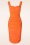 Glamour Bunny - Marigold pencil jurk in oranje 4