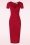 Vintage Chic for Topvintage - Cecilia pencil jurk in rood 2