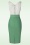Glamour Bunny - The Roslyn pencil jurk in levendig saliegroen 3