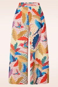 Traffic People - Rio Tropical Flare Trousers in Multi