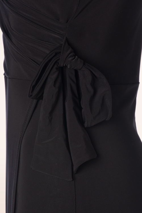 Vintage Chic for Topvintage - Katy maxi jurk in zwart 4