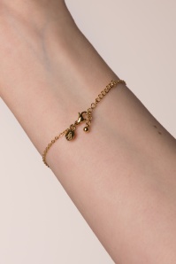 Day&Eve by Go Dutch Label - Flower Power armband in goud 2