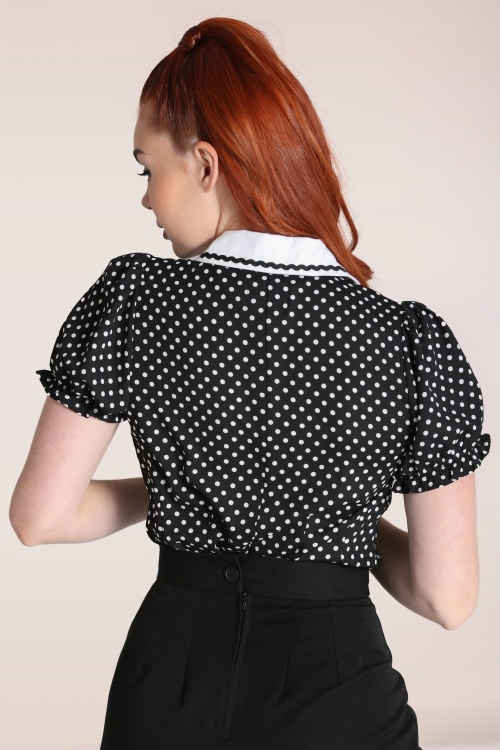 Bunny - Naomi Blouse in Black and White 6