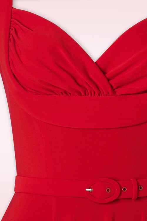 Glamour Bunny - The Gina Lee Swing Kleid in Scarlet Rot 5