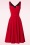 Glamour Bunny - The Gina Lee swing jurk in scarlet rood 4