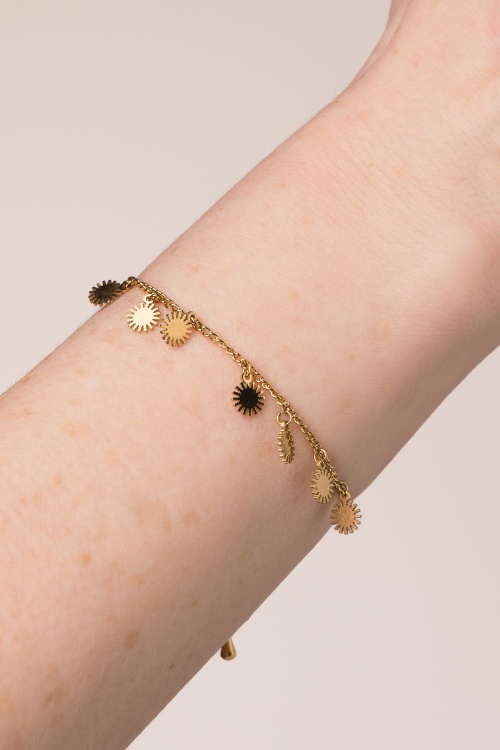 Day&Eve by Go Dutch Label - Sunny Side Up Armband in Gold