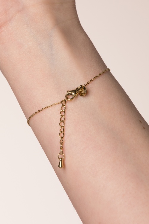 Day&Eve by Go Dutch Label - 3 Flowers Bracelet in Gold 2