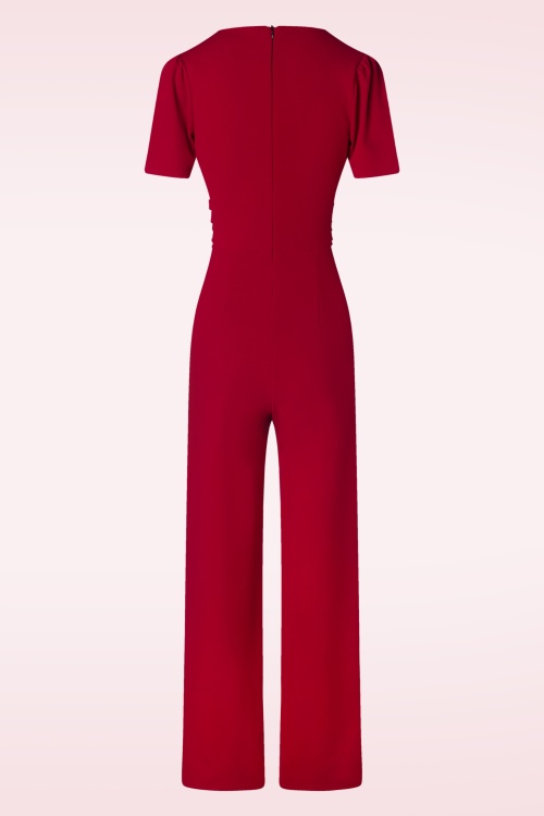 Vintage Chic for Topvintage - Evelynn jumpsuit in rood 2