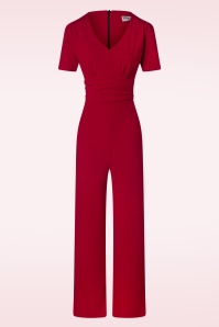 Vintage Chic for Topvintage - Evelynn jumpsuit in rood