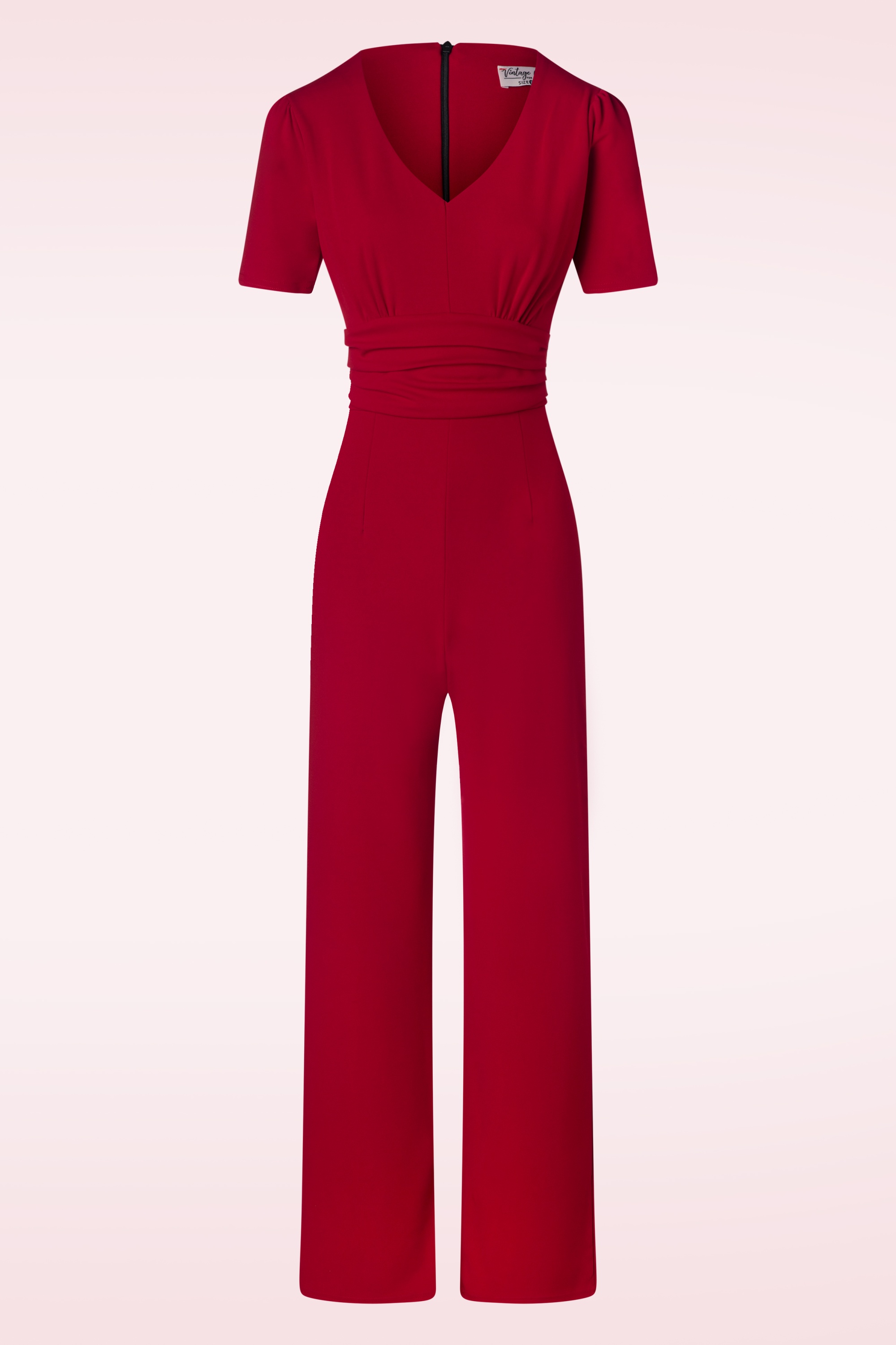 Vintage Chic for Topvintage - Evelynn jumpsuit in rood