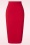 Glamour Bunny Business Babe - Dianne Pencil Skirt in Red 3