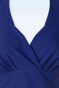 Glamour Bunny Business Babe - Danny Lee Blouse in Royal Blue 3