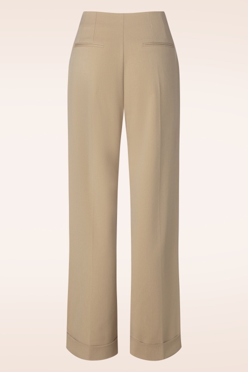 Glamour Bunny Business Babe - Diadora Trousers in beige 7