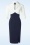 Glamour Bunny Business Babe - Dianne Pencil Dress in White and Navy  2