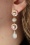Day&Eve by Go Dutch Label - Flower Dangle Earstuds in Iridescent White 